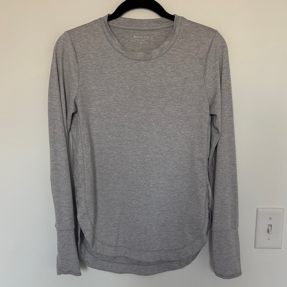 Athleta Tops - Athleta Heather Gray Long Sleeve Women's Athletic Top - Size XS